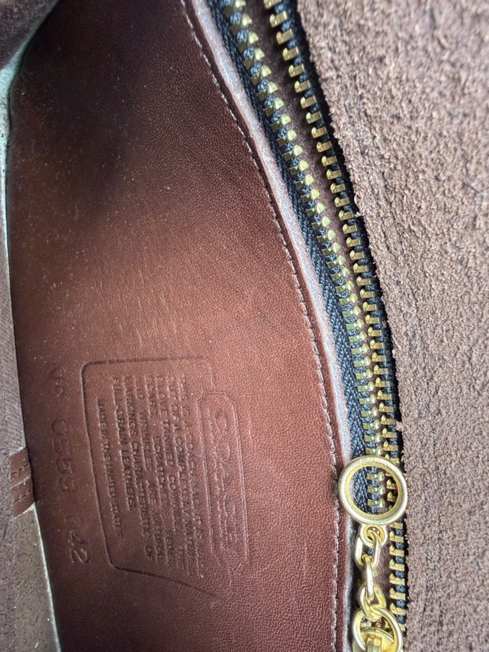 Coach Brown Leather Crossbody  with Turnlock - Picture 3 of 6